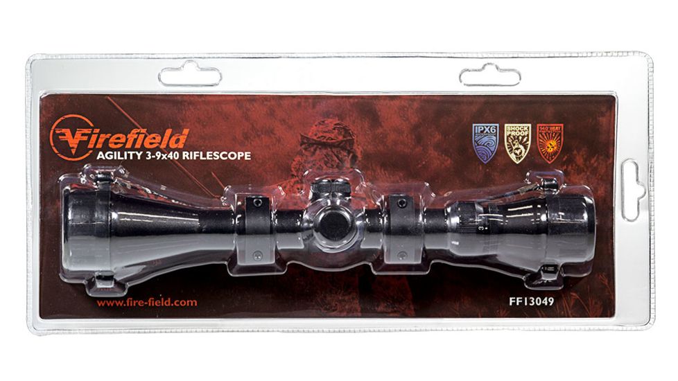 Firefield Agility 3-9x40mm Rifle Scope,Fine Duplex Reticle FF13049