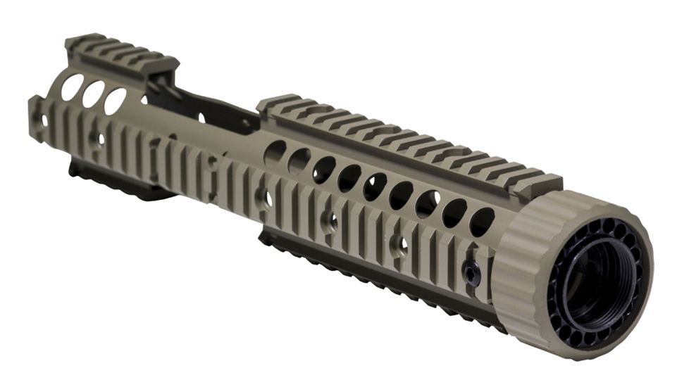 Firefield Carbine 12.25 Inch Floating Quad Rail with Cutout Dark Earth FF34006DE