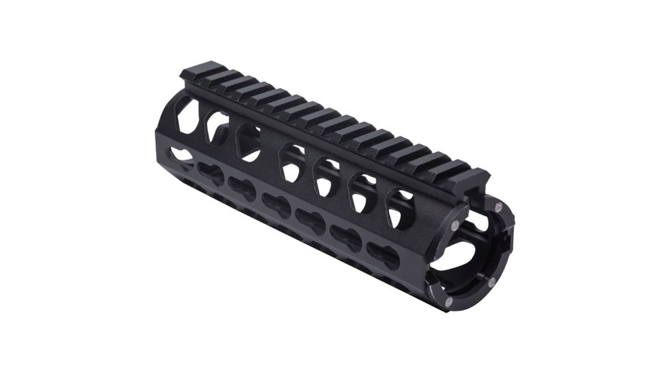 Firefield Edge Carbine Length 2-Piece Keymod Rail System, 6.625 inch, Black, FF34053
