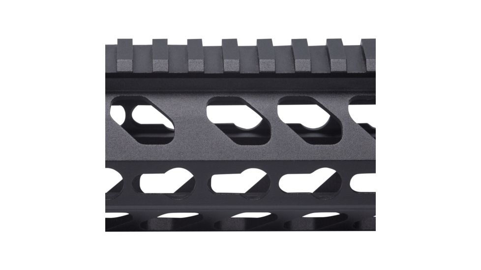 Firefield Edge Carbine Length 2-Piece Keymod Rail System, 6.625 inch, Black, FF34053