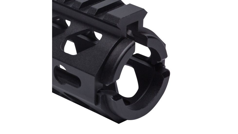 Firefield Edge Carbine Length 2-Piece Keymod Rail System, 6.625 inch, Black, FF34053