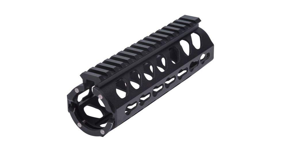 Firefield Edge Carbine Length 2-Piece Keymod Rail System, 6.625 inch, Black, FF34053