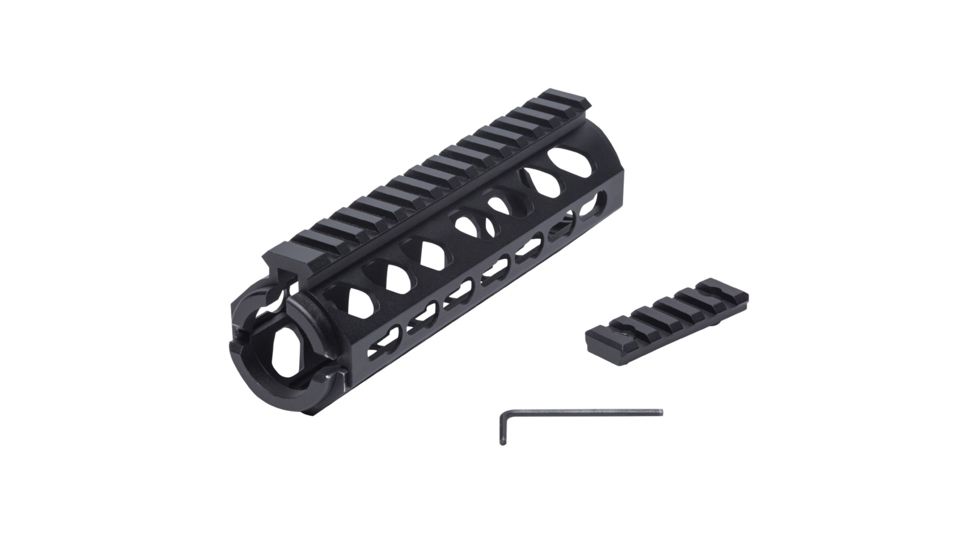 Firefield Edge Carbine Length 2-Piece Keymod Rail System, 6.625 inch, Black FF34053