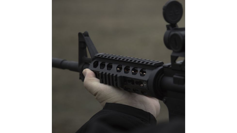 Firefield Edge Carbine Length 2-Piece Keymod Rail System, 6.625 inch, Black FF34053