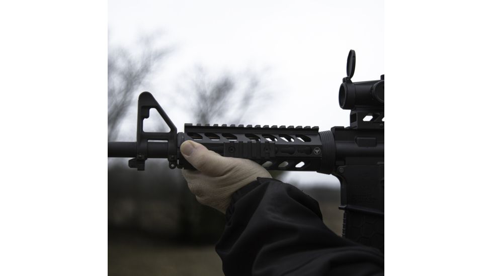 Firefield Edge Carbine Length 2-Piece Keymod Rail System, 6.625 inch, Black FF34053