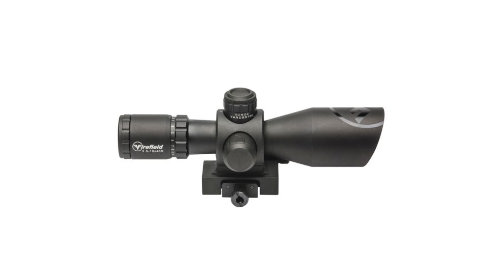 Firefield Barrage 2.5-10x40 Rifle Scope w/ Red Laser, FF13065
