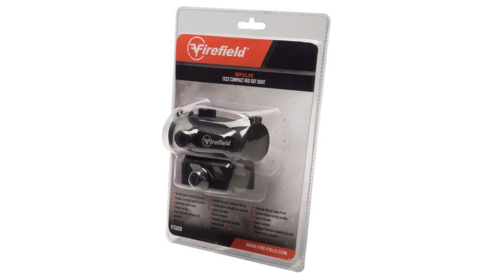 Firefield Impulse 1x22 Compact Red Dot Sight, Black, FF26028
