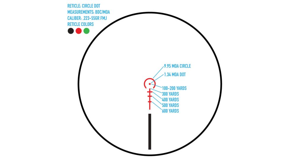 Firefield RapidStrike 1-6x24 SFP Rifle Scope, Black, FF13070K
