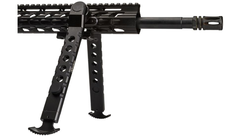 Firefield Scarab Two-Piece Bipod, KeyMod, 9-12in, Two-Piece, Black, FF34025KMD