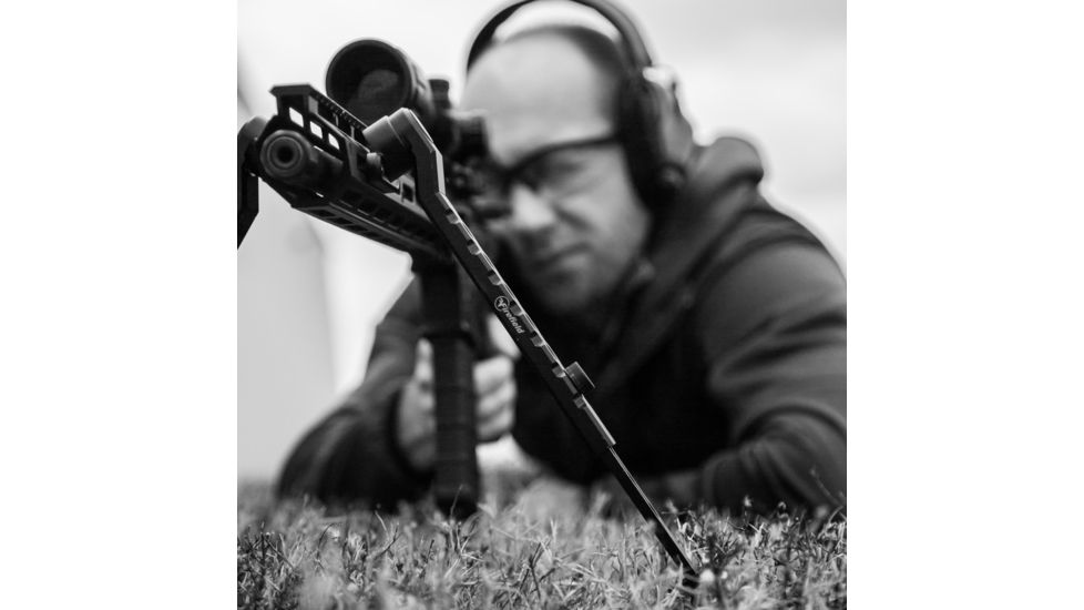 Firefield Scarab Two-Piece Bipod, M-LOK, 9-12in, Two-Piece, Black, FF34025MLK