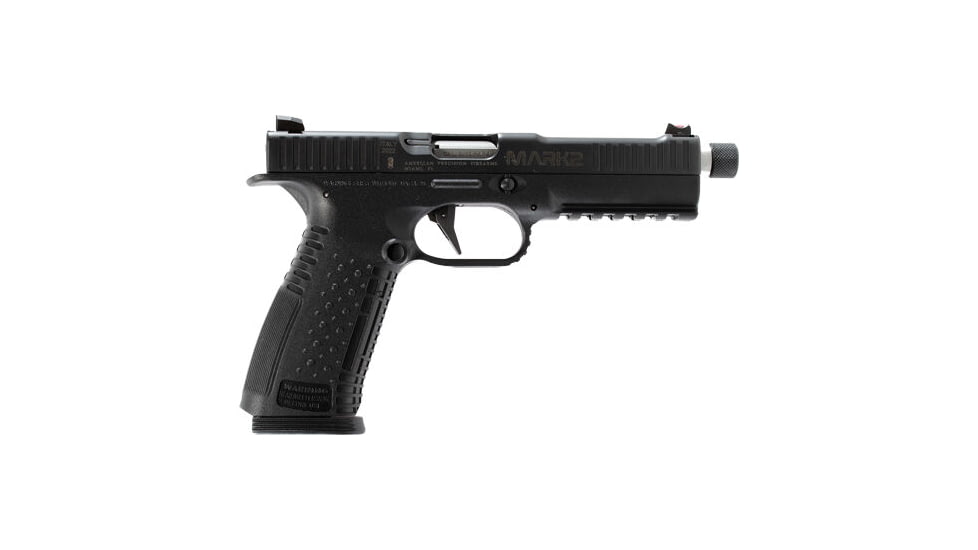 APF Armory Firemark Strike One Mark II Semi Auto Pistol, 9mm Luger, 5.5 in Threaded Barrel, Fixed Sight, Polymer Black Frame, Polymer Grip, 2-Mag, 17 Round Capacity, AFS1MII-9-BK-17-FRRMPG
