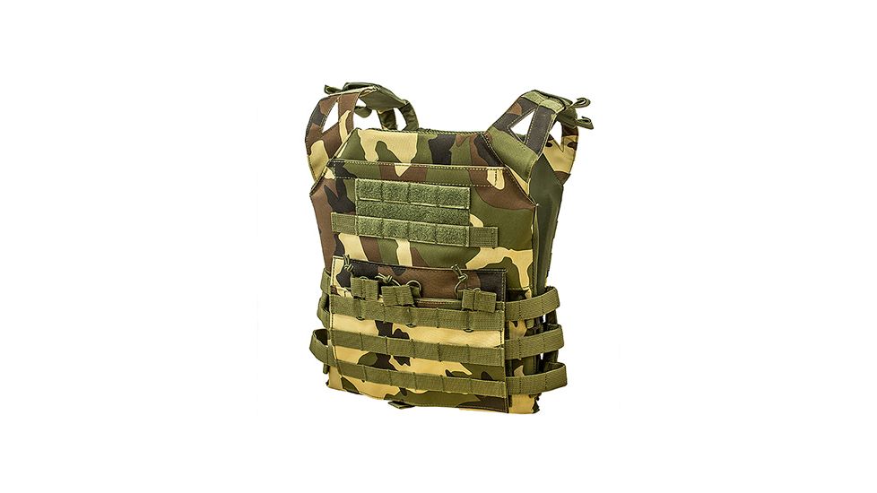 Firepower PC Plate Carrier Vest, Woodland, Large, 99261