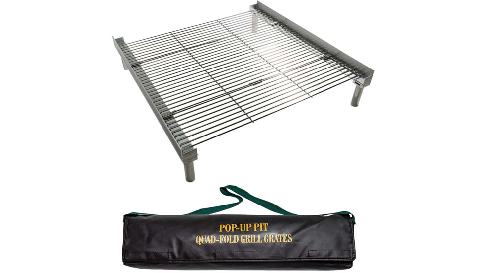 Fireside Outdoor Quad-Fold Grilling Grates For Pop-Up Fire Pit, 24 in, CDGG24-QUAD