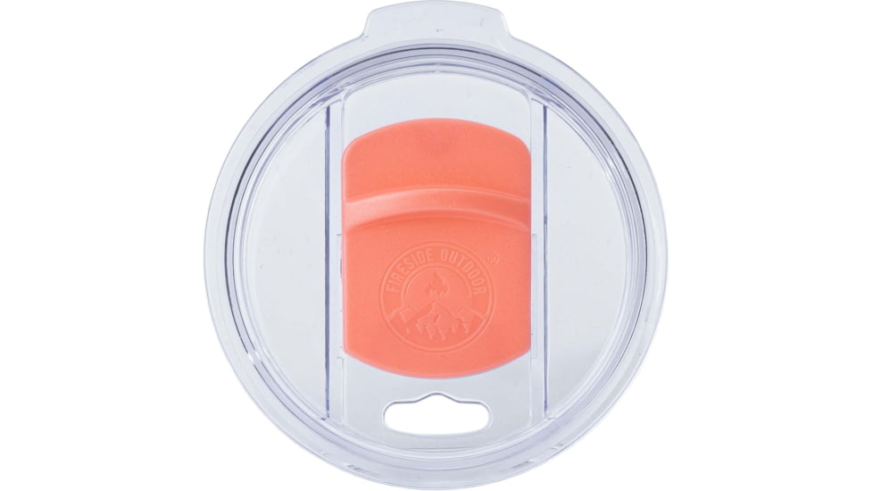 Fireside Outdoor Vibe Tumbler with/ Water-Resistant Bluetooth Speaker, Coral, 28oz, VIBE-28-COR