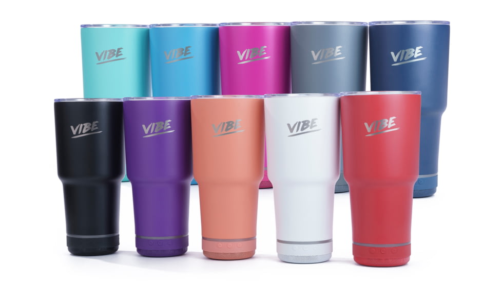 Vibe Tumbler with/ Water-Resistant Bluetooth Speaker