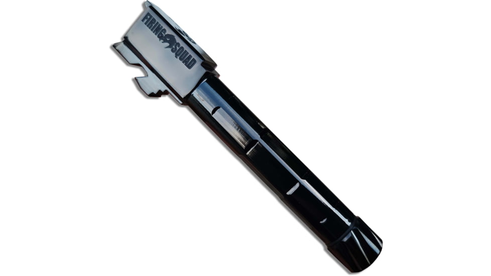 Firing Squad Firearms Glock 19, 19X, 45 Threaded Polished Barrel, Black, Glock 19/19x/45, 398