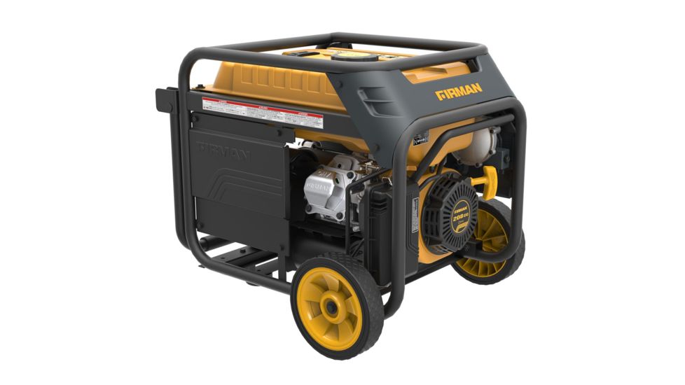Firman Power and Equipment 4550/3650 Watt Dual Fuel Electric Start Generator, cETL, CARB, Yellow FGH03651