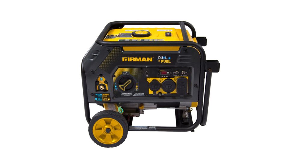 Firman Power and Equipment 4550/3650 Watt, Dual Fuel Hybrid Series Generator w/Recoil Start, Extended Run Time, Black H03652