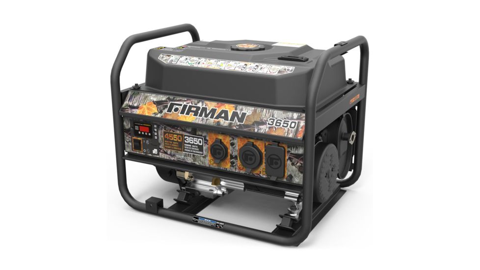 Firman Power and Equipment 4550/3650 Watt Gas Recoil Start Generator, cETL, Camo FGP03609