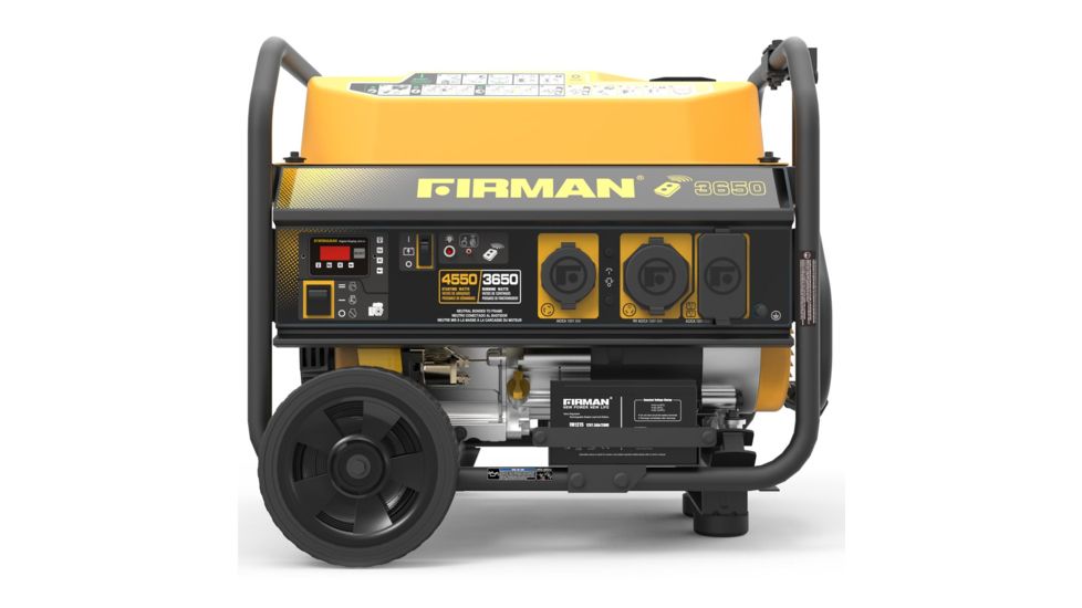 Firman Power and Equipment 4550/3650 Watt Gas Remote Start Generator, CARB, Yellow FGP03608