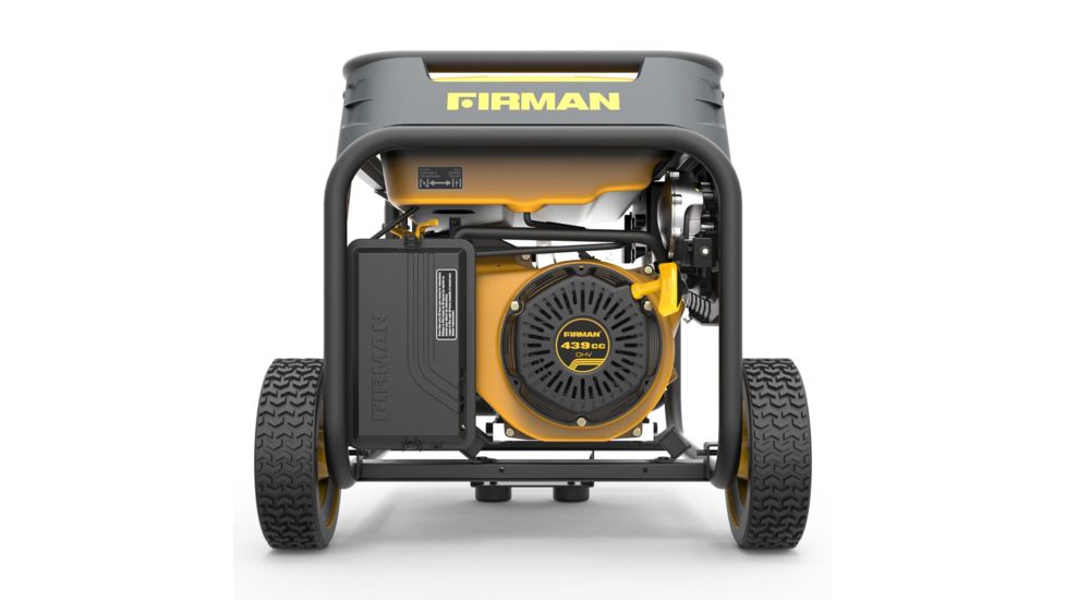 Firman Power and Equipment 7100/5700 Watt Dual Fuel Recoil Start Generator, CARB, Yellow FGH05752