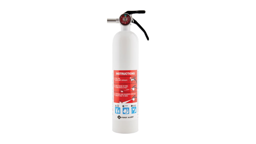 First Alert General Purpose Fire Extinguisher 1-A 10-B C, White, FE1A10GOWA