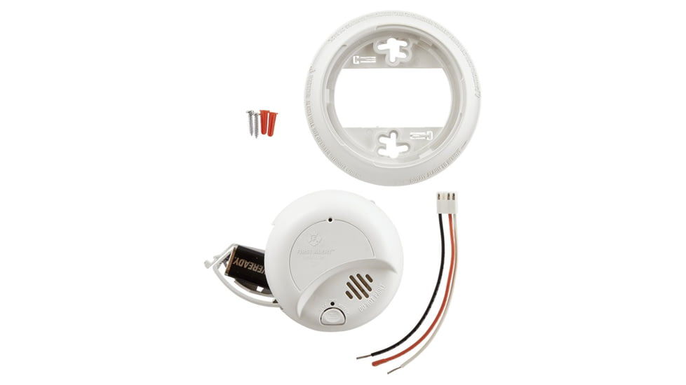 First Alert Wire-In Single/Multiple Station Detector 120V Ac, Smoke, 9120B