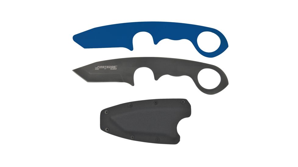 First Edge HR-1 Fighting/Backup Knife Kit, Black 4880