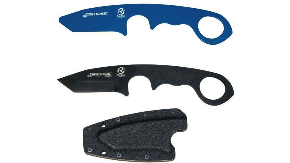 First Edge HR-1 Fighting/Backup Knife Kit, Black, 4880