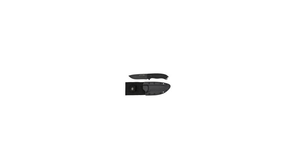 FirstEdge Survival Knife, Plain Edge, Black 5050