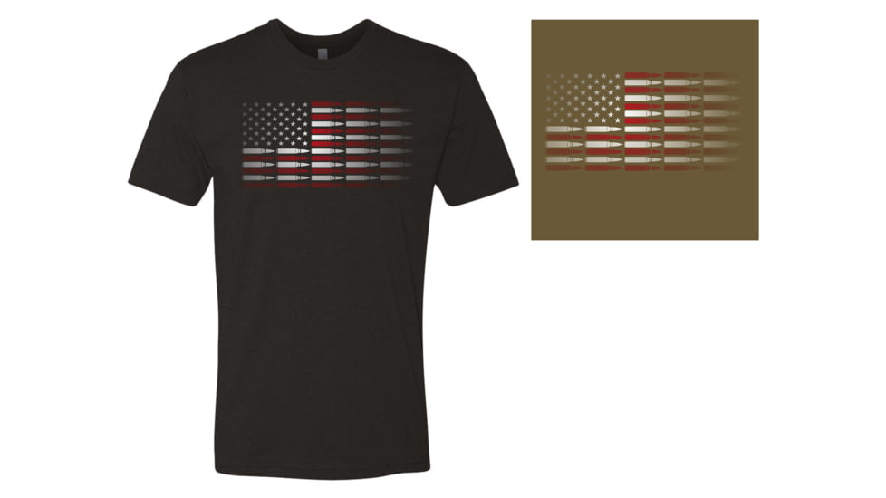 First Tactical Ammo Flag T-Shirt - Men's, 2XL, Military Green, 112531-474-XXL