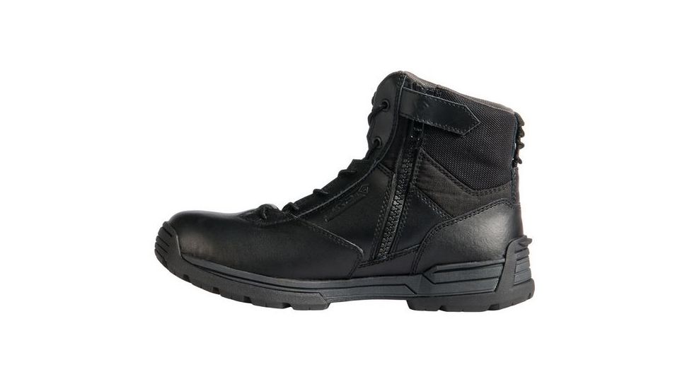 First Tactical Mens 6in S-Zip Dty Boot, Black, 12 Wide 165001-019-12-W