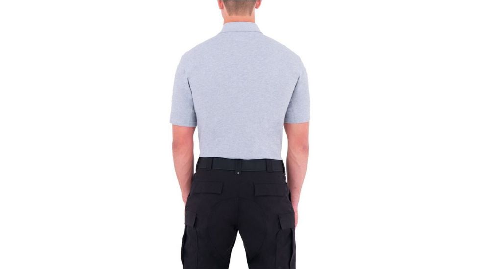 First Tactical Mens Cotton S/S Polo, Heather Gray, 4XL Regular 112505-016-4XL-R