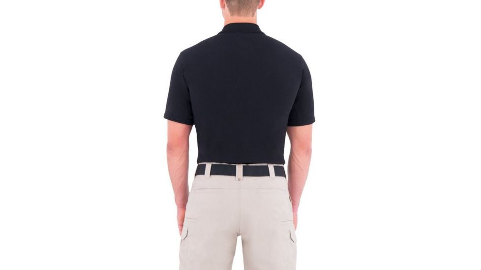 First Tactical Mens Cotton S/S Polo, Black, 4XL Regular 112505-019-4XL-R