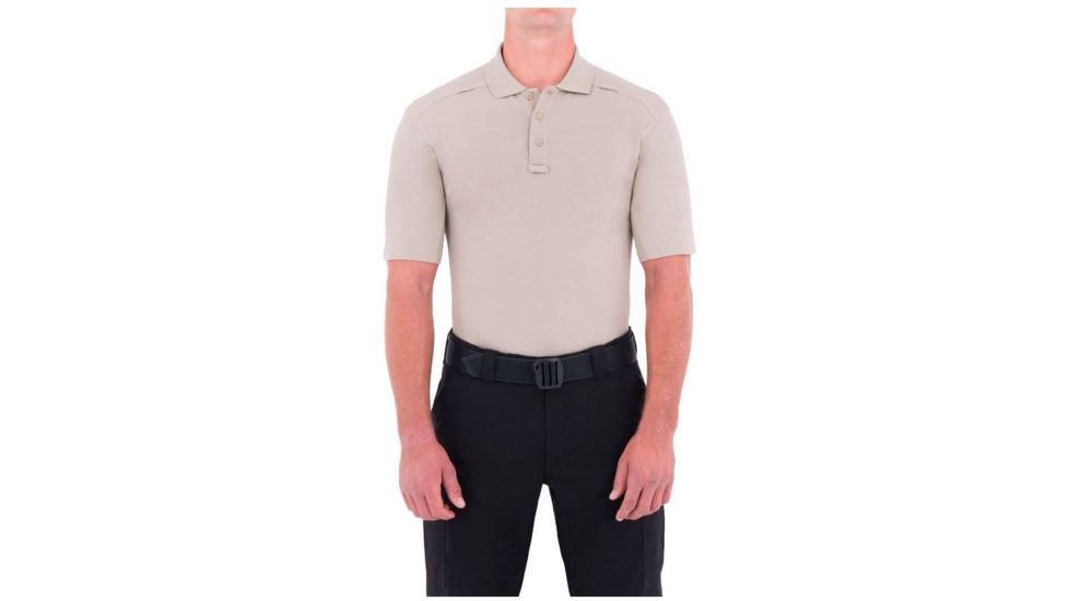 First Tactical Mens Cotton S/S Polo, Khaki, Extra Large Regular 112505-055-XL-R