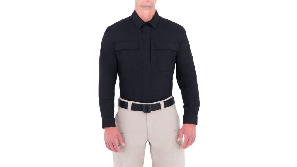 First Tactical Mens Specialst Bdu Ls Shrt, Black, 4XL Regular 111002-019-4XL-R