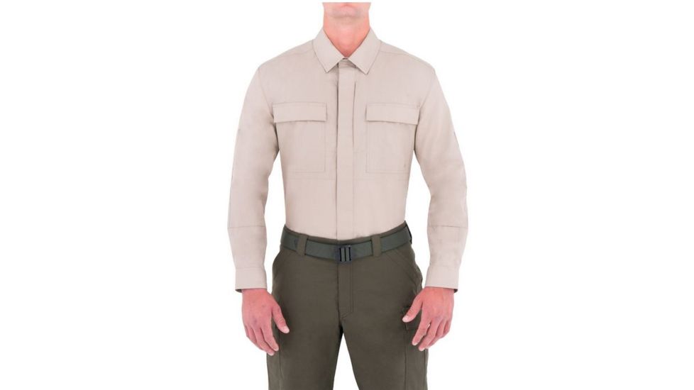 First Tactical Mens Specialst Bdu Ls Shrt, Khaki, 4XL Regular 111002-055-4XL-R
