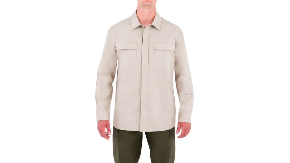 First Tactical Mens Tactix L/S Bdu Shirt, Khaki, 4XL Regular 111001-055-4XL-R