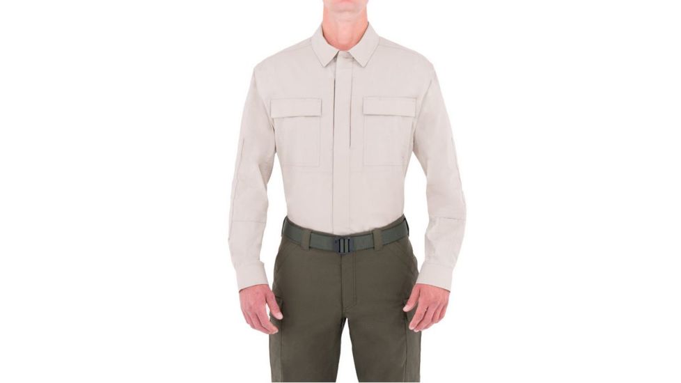 First Tactical Mens Tactix L/S Bdu Shirt, Khaki, 4XL Regular 111001-055-4XL-R