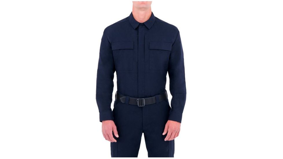 First Tactical Mens Tactix L/S Bdu Shirt, Midnight Navy, 4XL Regular 111001-729-4XL-R