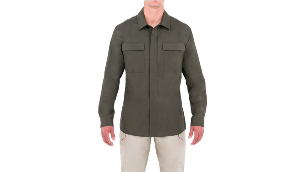 First Tactical Mens Tactix L/S Bdu Shirt, OD Green, Extra Large Regular 111001-830-XL-R