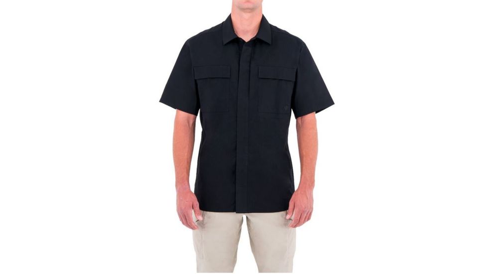 First Tactical Mens Tactix S/S Bdu Shirt, Black, 4XL Regular 112004-019-4XL-R