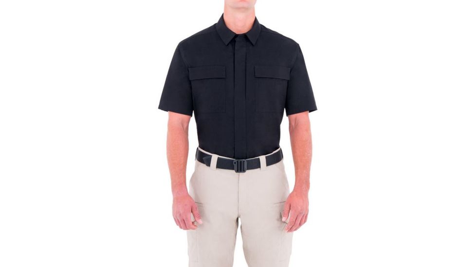 First Tactical Mens Tactix S/S Bdu Shirt, Black, 4XL Regular 112004-019-4XL-R