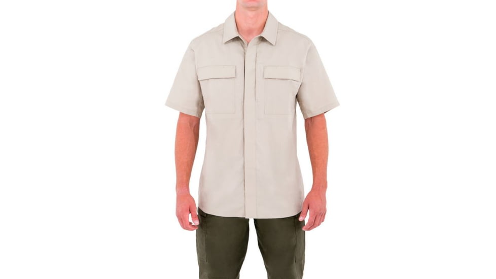 First Tactical Mens Tactix S/S Bdu Shirt, Khaki, 4XL Regular 112004-055-4XL-R