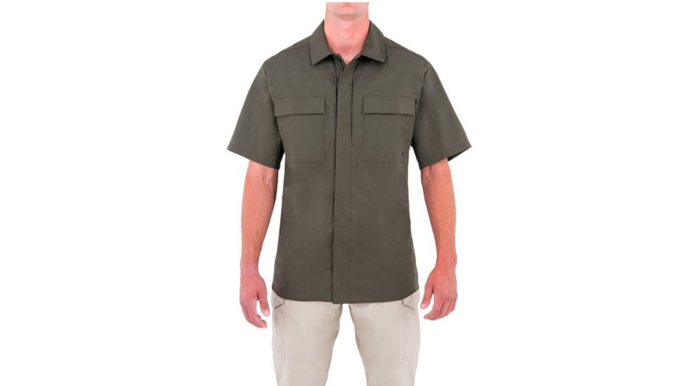 First Tactical Mens Tactix S/S Bdu Shirt, OD Green, Extra Large Regular 112004-830-XL-R