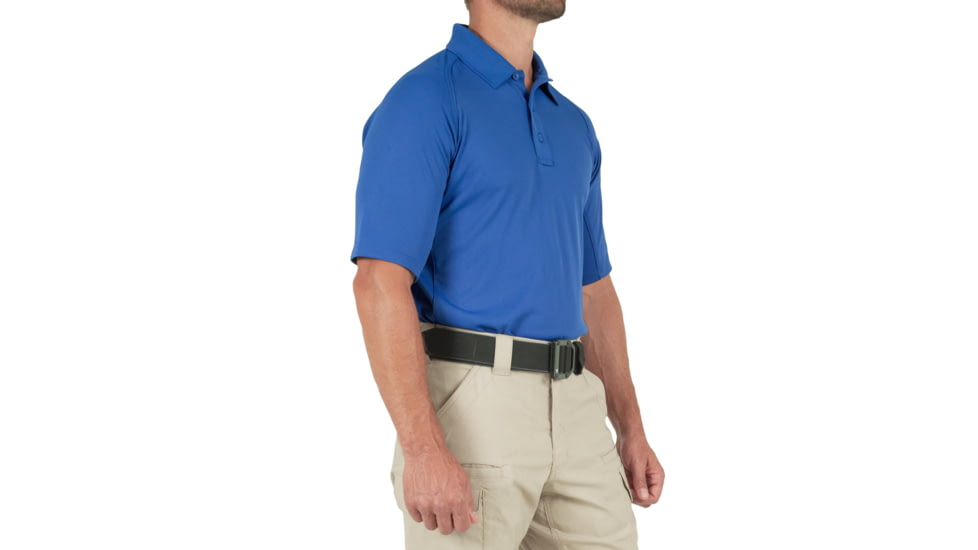 First Tactical Performance Short Sleeve Polo - Men's, Tall, Academy Blue, Large, 112509-691-L-T