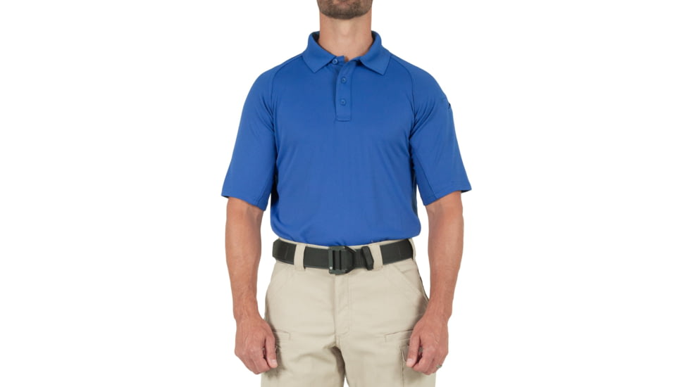 First Tactical Performance Short Sleeve Polo - Mens, Academy Blue, Tall/Large, 112509-691-L-T