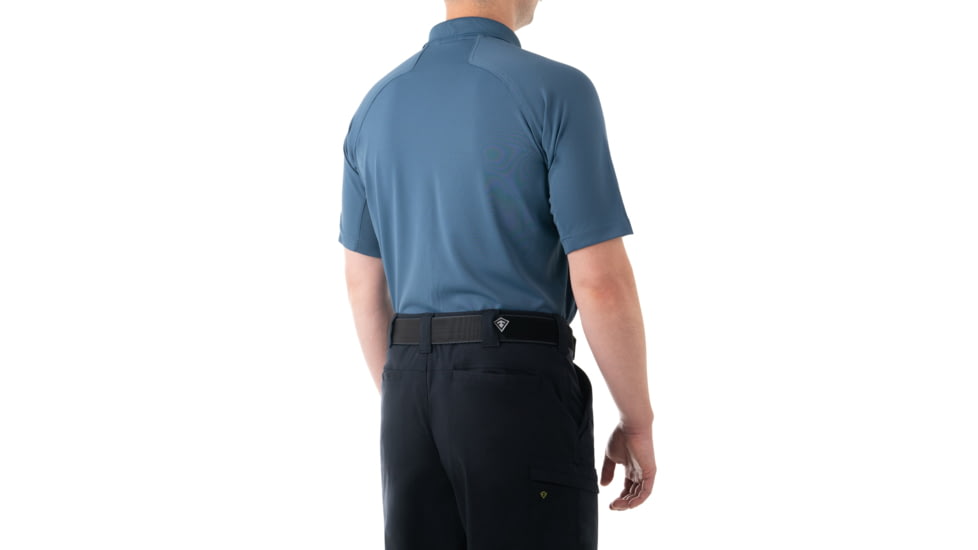 First Tactical Performance Short Sleeve Polo - Mens, French Blue, Tall/2XL, 112509-484-XXL-T