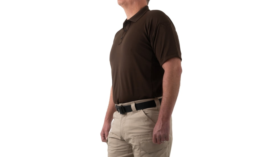 First Tactical Performance Short Sleeve Polo - Mens, Kodiak Brown, Tall, 4X-Large, 112509-182-4XL-T