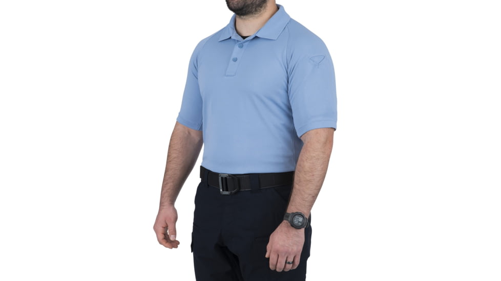 First Tactical Performance Short Sleeve Polo - Mens, Medium Blue, Tall/2XL, 112509-781-XXL-T